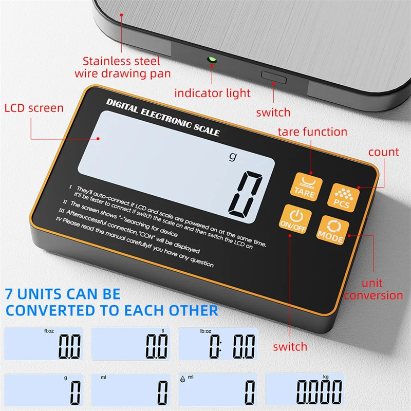 Wireless Kitchen Scale with Re - огляд і ціна Meal Prep Kitchen
