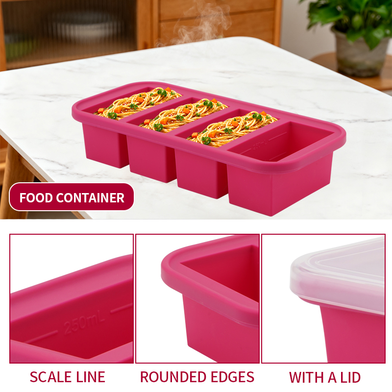 2 Or 3-Piece Silicone Freezer  - огляд і ціна Meal Prep Template
