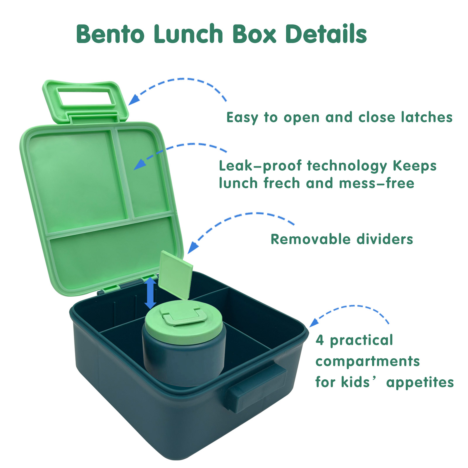 1 Set Bento Lunch Box for Kids - огляд і ціна Meal Prep Bowl