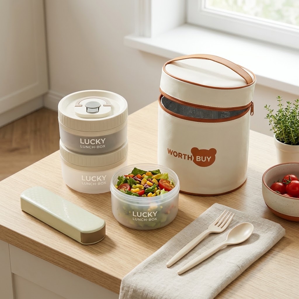 Round Bento Box Microwavable P - огляд і ціна Meal Prep Or Prep Meal