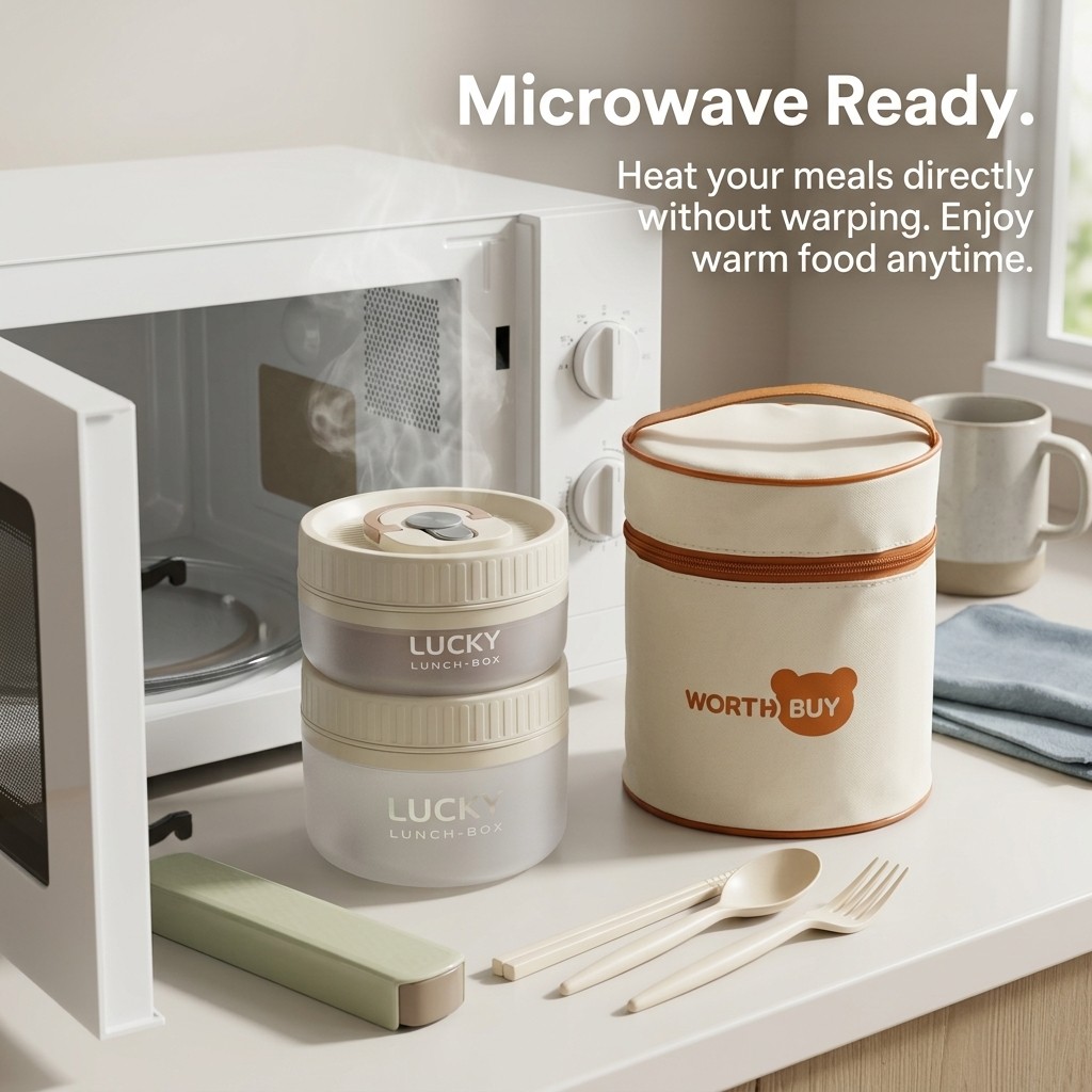 Round Bento Box Microwavable P - огляд і ціна Meal Prep Or Prep Meal